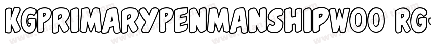 KGPrimaryPenmanshipW00 Rg字体转换